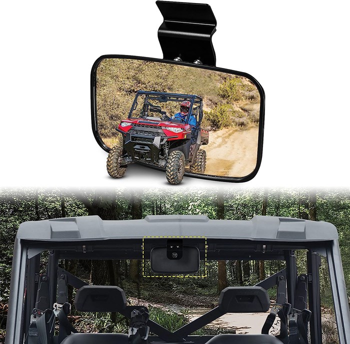 Зеркало заднего вида UTV центральное Polaris Ranger 570 /900 /1000 / Can Am Defender 2015-2023 RM73 - фото 57638