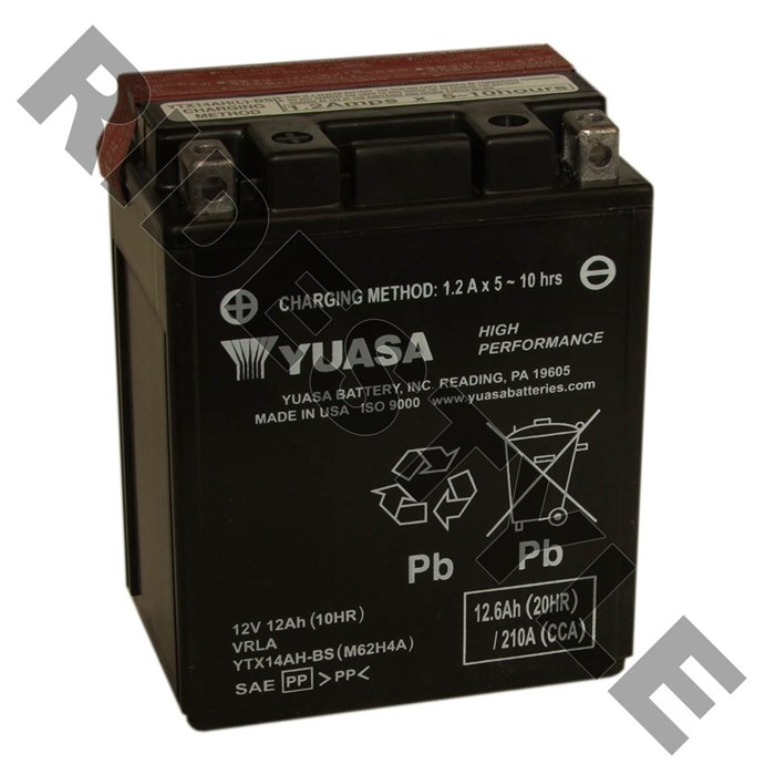 Аккумулятор Yuasa YTX14AH-BS (14-A2, 14B2, 14A-A2) - фото 66052