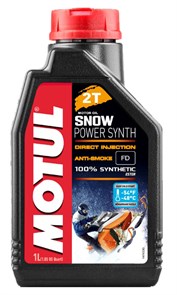 Синтетическое моторное масло снегохода 2Т Motul SnowPower SYNTH 1л 108209