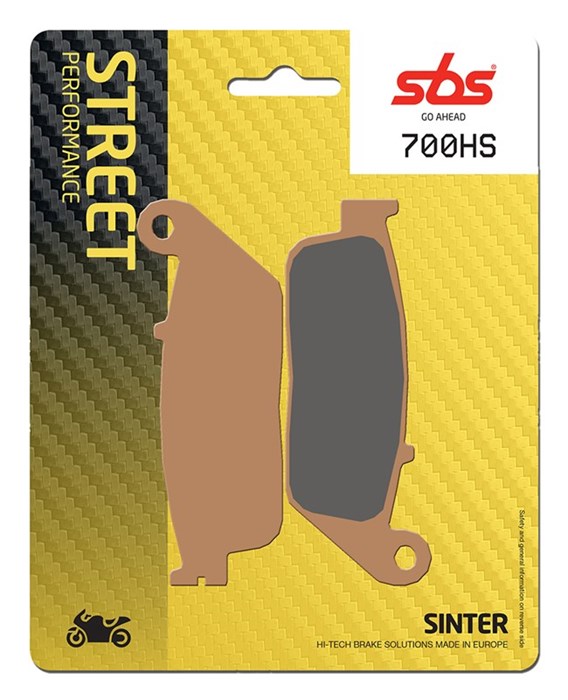 Тормозные колодки SBS, передние Sinter 700HS - фото 63720