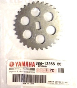 Звезда привода маслянного насоса Yamaha Grizzly 3B4-13355-00-00 - фото 63766