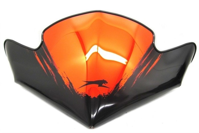 Стекло оригинальное снегохода Arctic Cat Orange Chrome Flyscreen Z1 TZ1 Touring 09-13 5639-599 - фото 64152