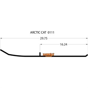 Коньки снегохода Arctic Cat Pantera/Wildcat/Cheetah 87-91 Woodys EAT3-0111-1/16-72403