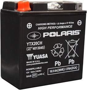 Аккумулятор YTX20CH для снегохода Polaris INDY /RUSH /RMK 600 /650 /800 /850 2010+ 4013045 4013045